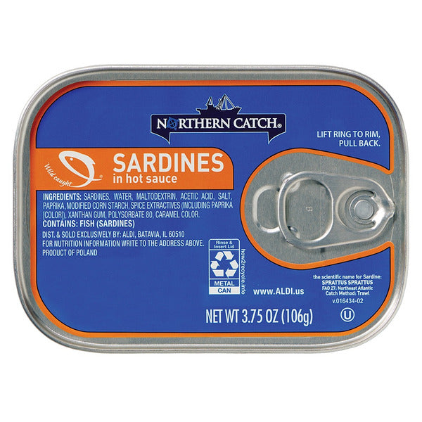 Northern Catch Sardines in Hot Sauce, 3.75 oz unifo