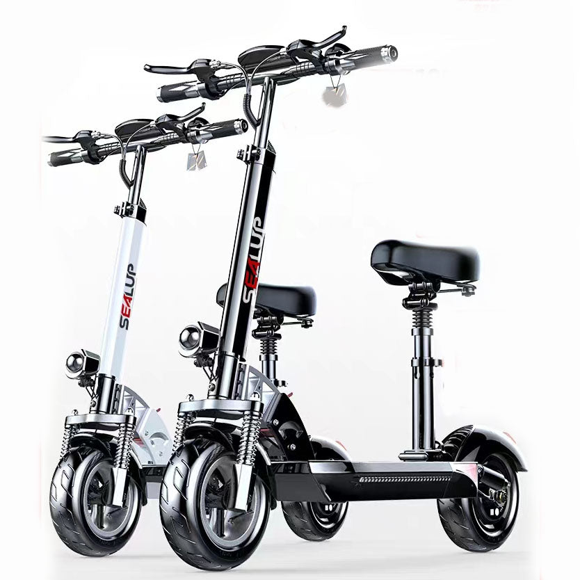 Electric scooter ride-on folding electric car chauffeured two-wheeled scooter small car mini battery car