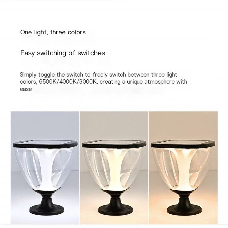 Hua Yi, photoelectric solar courtyard lamp, column head lamp
