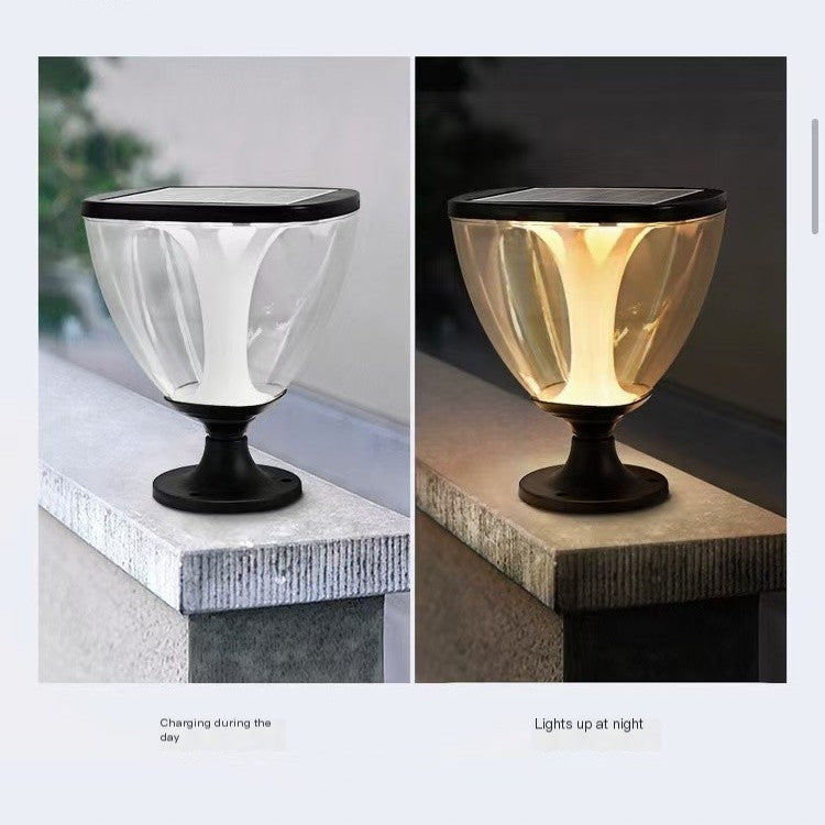 Hua Yi, photoelectric solar courtyard lamp, column head lamp