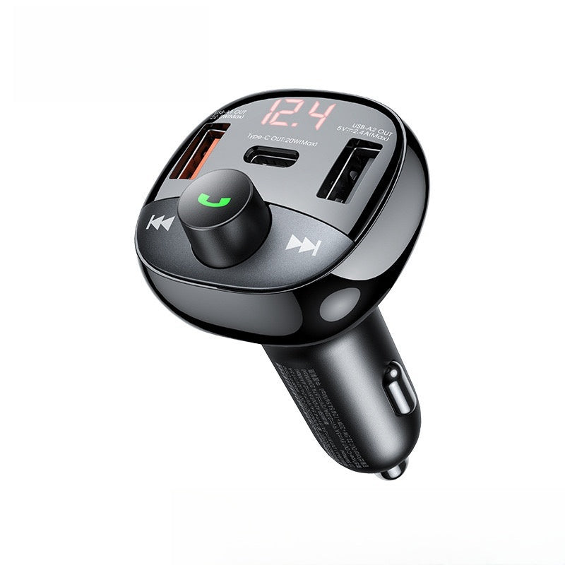 REMAX Lodi Series 54.5W PD + QC card-type FM hands-free calling, car rapid charging charger