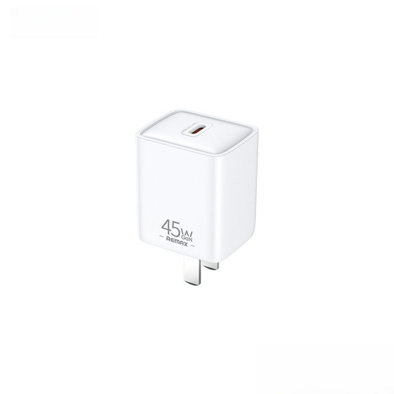 REMAX Type-c口45W快充头是用苹果 华为 氮化钾更快充电器