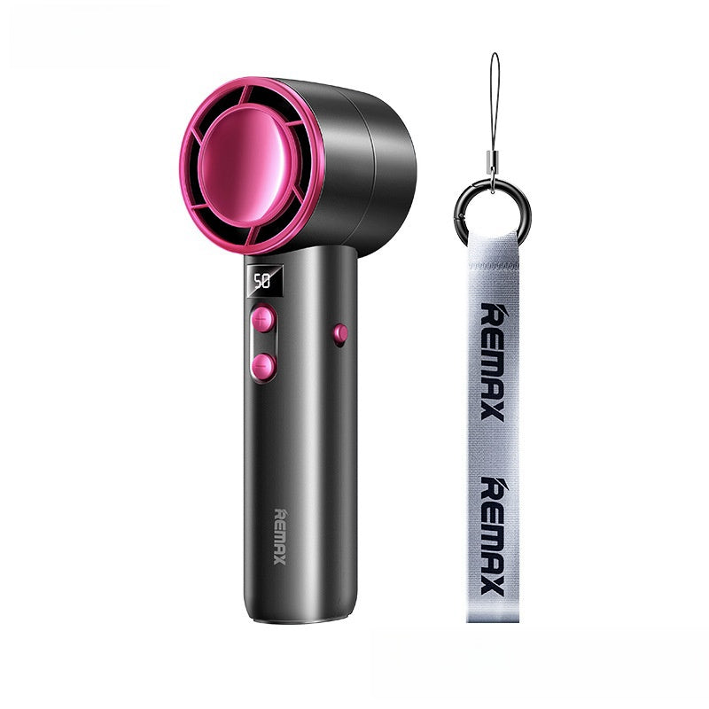 REMAX handheld fan, high-speed 13000 rpm lithium charging small fan