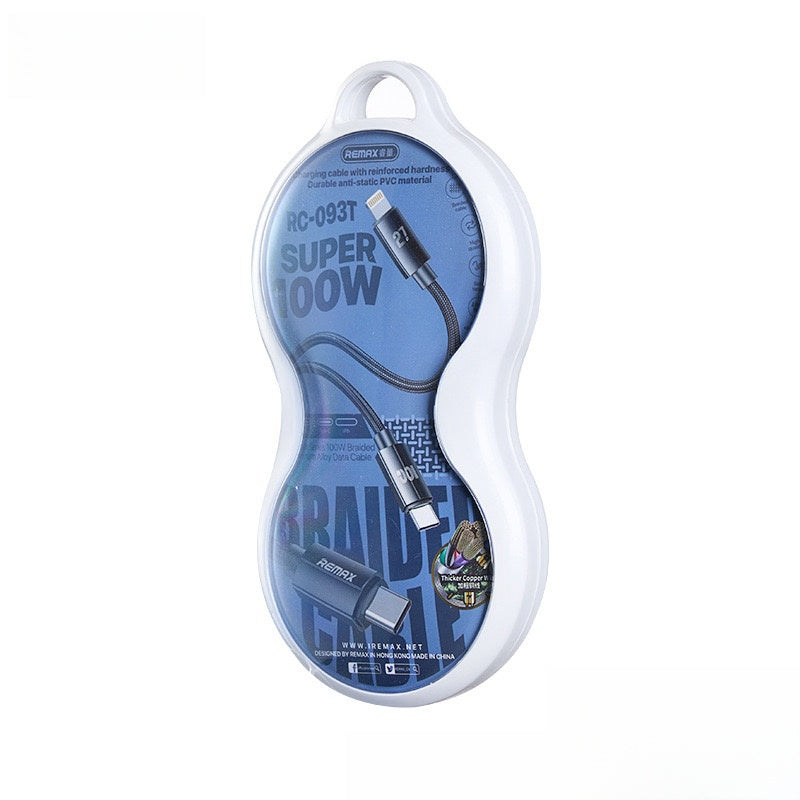 REMAX 100W Aluminum Alloy One to Two Mobile Fast Charging Cable