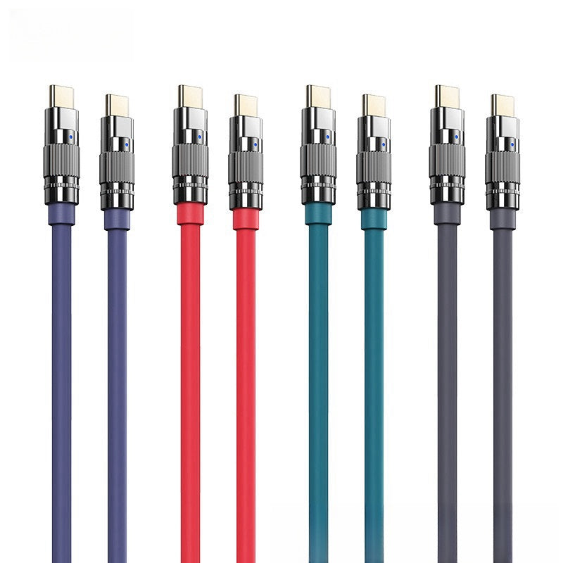 REMAX 100W fully compatible zinc alloy soft silicone charging wire