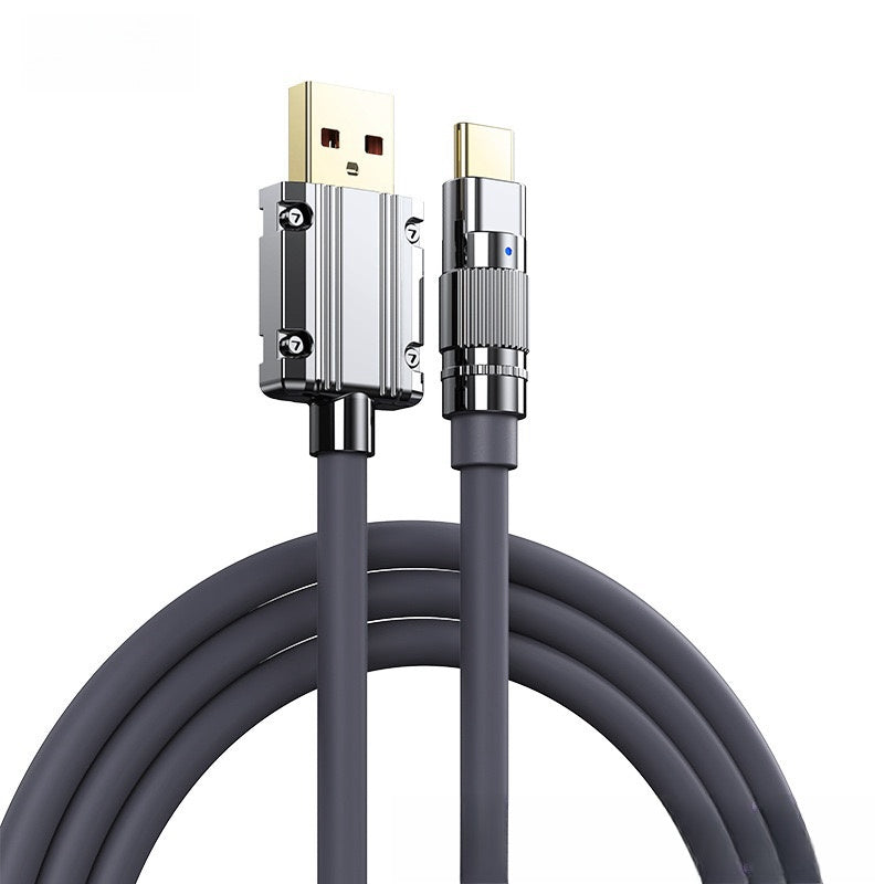 REMAX 100W fully compatible zinc alloy soft silicone charging wire