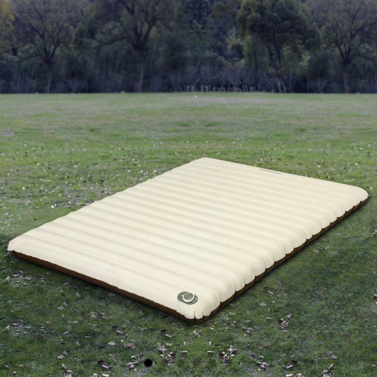Double one key electric inflatable sleeping pad