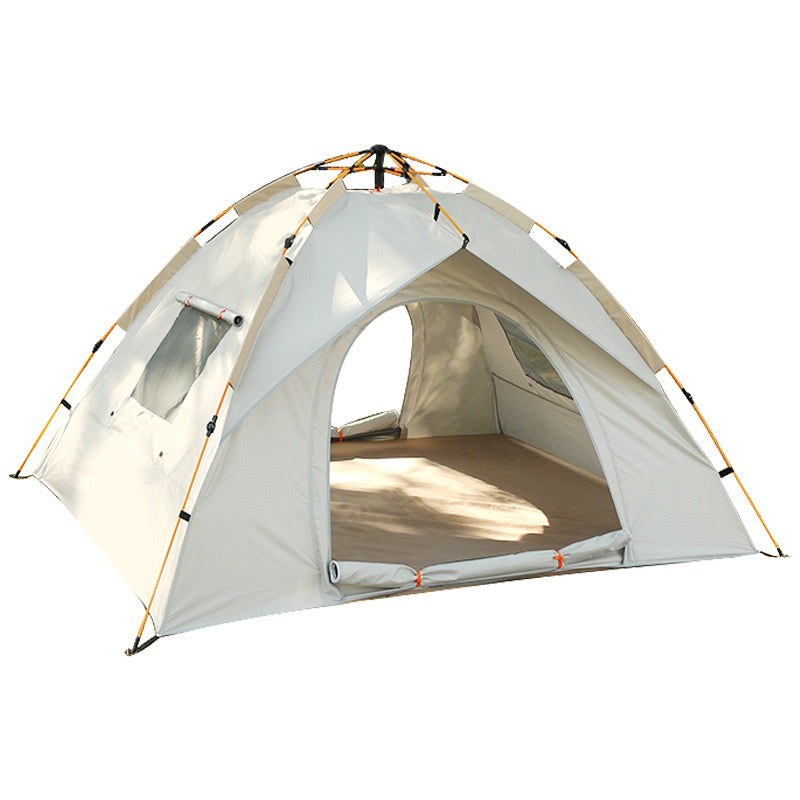 Gray two door windowless top cover style 3-4 person tent