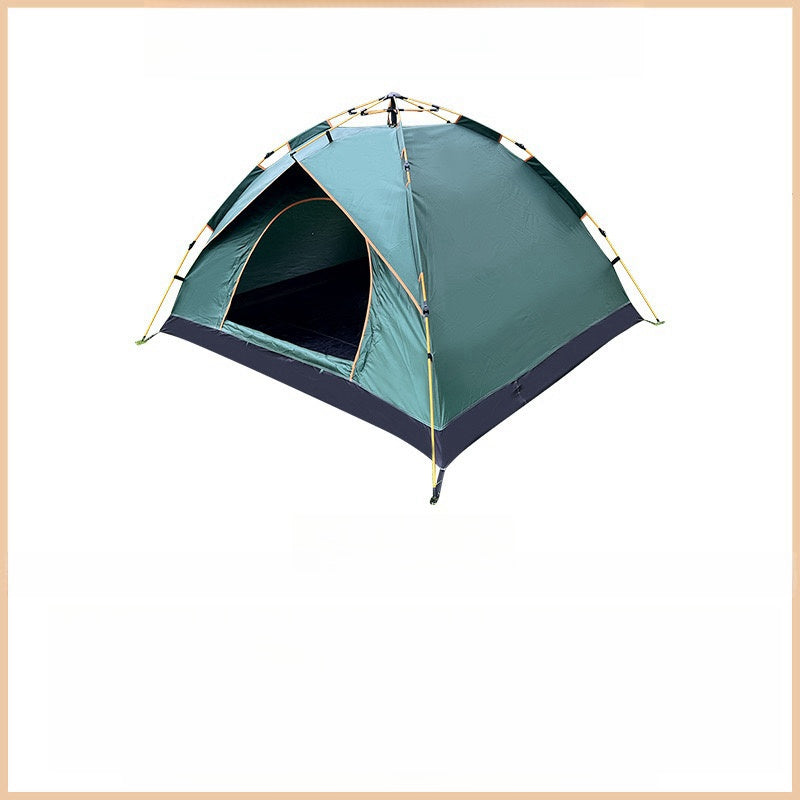 Dark green two door windowless 3-4 person tent