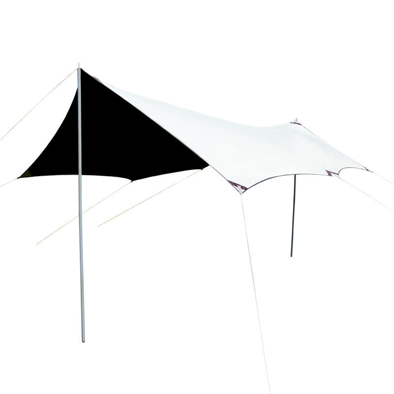 Square black vinyl outdoor awning tent