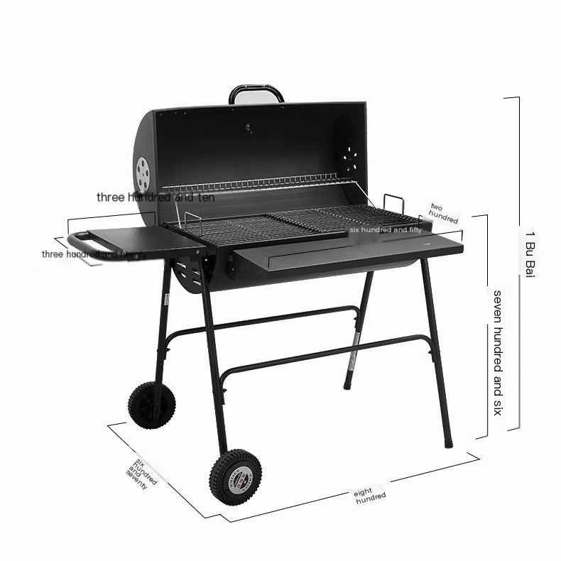 Outdoor home barbecue grill