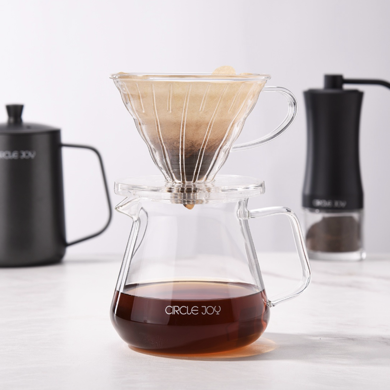 Electric coffee bean grinder set