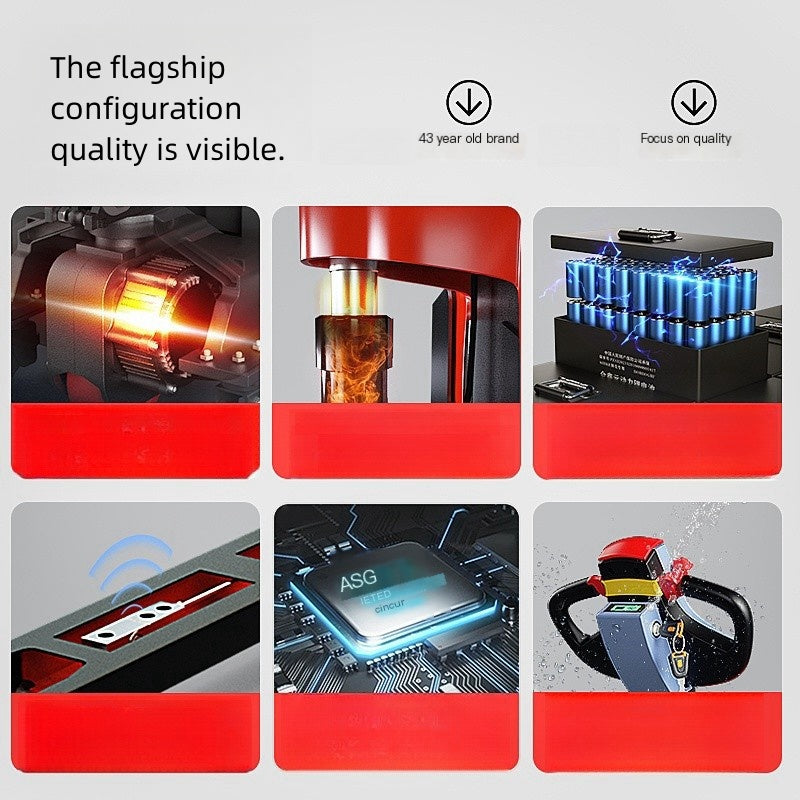 Fully automatic 3-ton hydraulic electric forklift with weighing, pallet truck, and handling vehicle