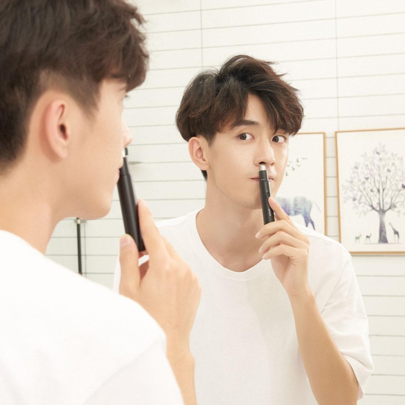 Small nasal hair trimmer, black