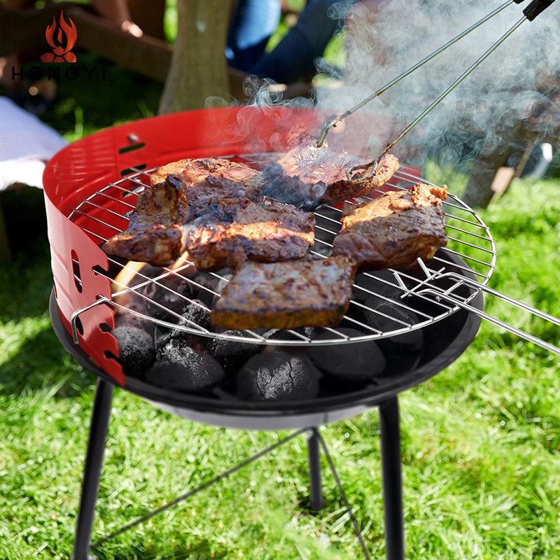 Folding barbecue tray portable charcoal grill home garden barbecue grill barbecue machine outdoor camping barbecue grill BBQ