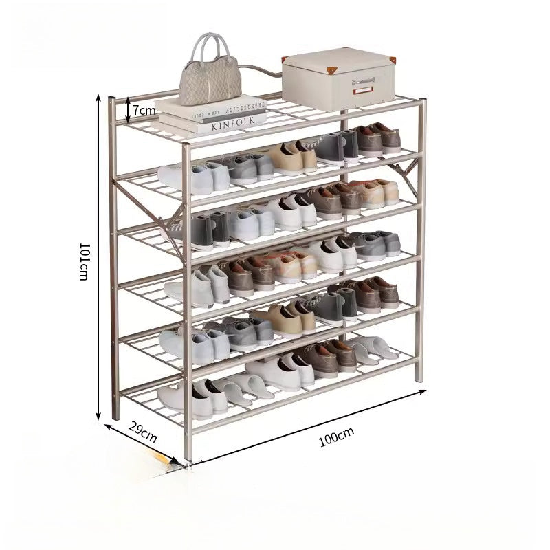 6-layer 40“ folding ready to use shoe rack – unifo