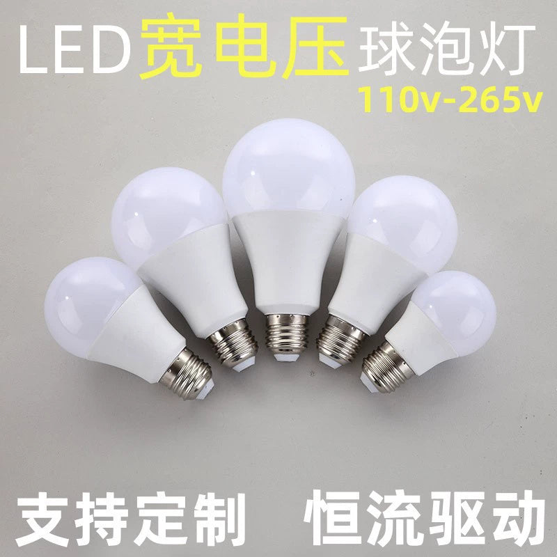 E27 LED plastic coated aluminum bulb 110v
