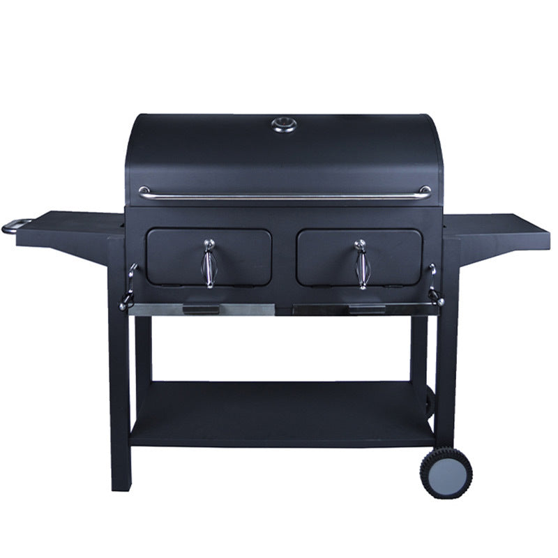 Foshan factory customized large commercial barbecue stove home villa courtyard barbecue price barbecue shop hotel barbecue stove