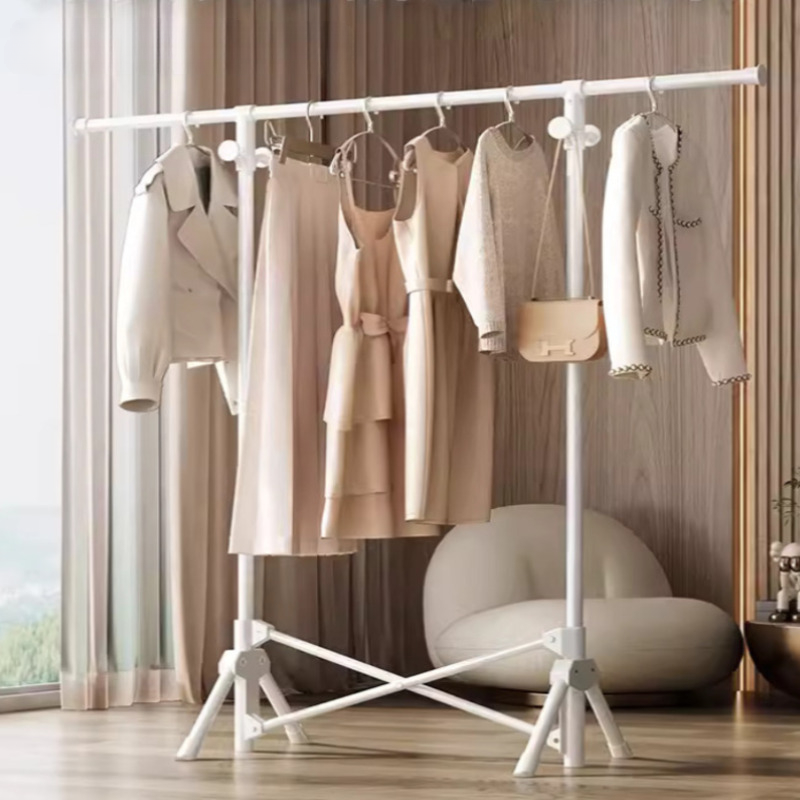 Simple folding clothes hanger