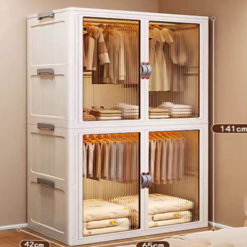 Extra large 56"Height 26"Width 17”Depth folding wardrobe