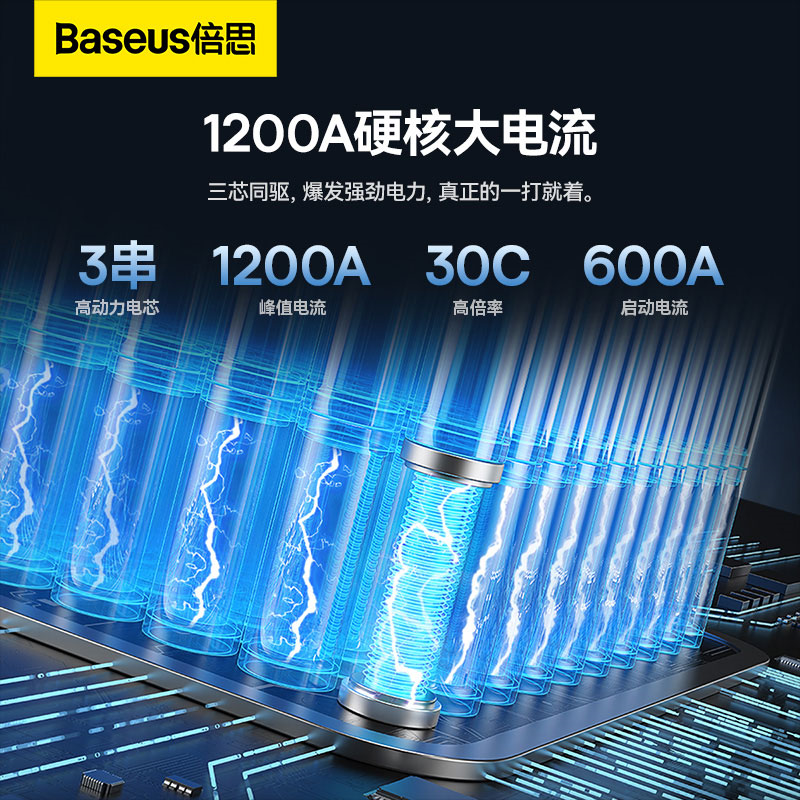 倍思 超能量Pro+ 1200A 应急启动电源