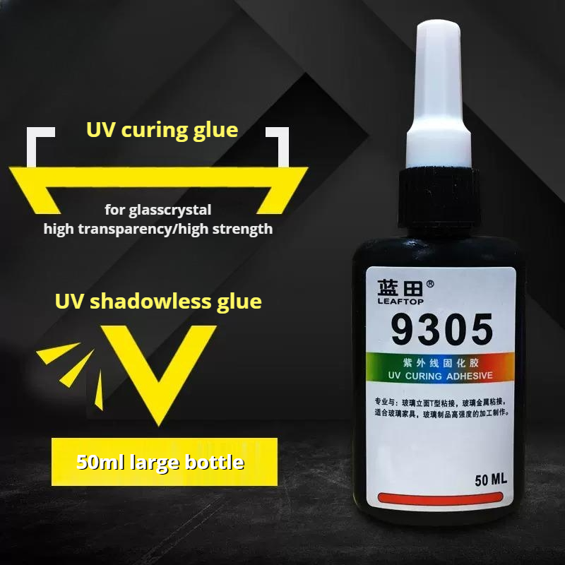 Shadowless glue 9305 UV glue for glass display cabinet