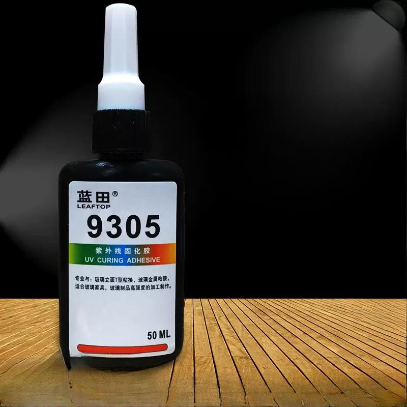 Shadowless glue 9305 UV glue for glass display cabinet