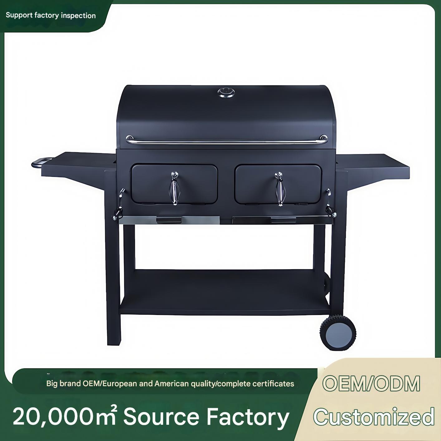 Foshan factory customized large commercial barbecue stove home villa courtyard barbecue price barbecue shop hotel barbecue stove