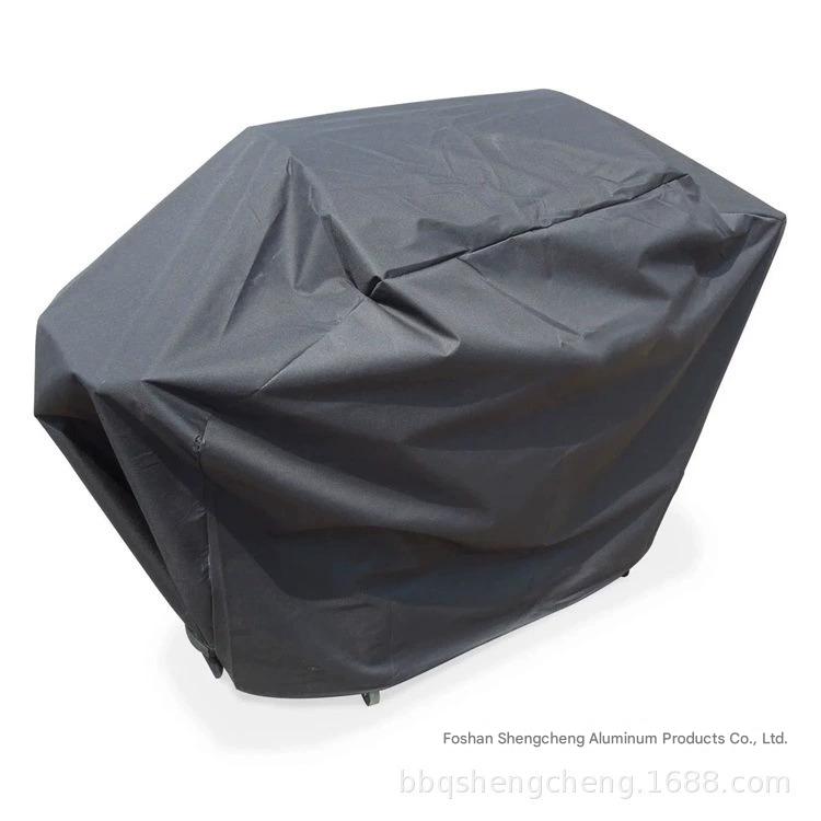 Hot spot outdoor barbecue stove cover BBQ cover frame stove cover black Oxford cloth waterproof stove cover stove cover