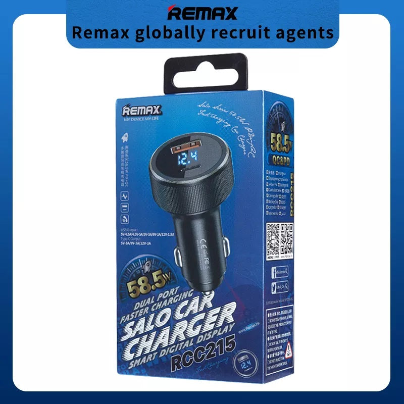 58.5W  two-port digital display charger remax RCC215