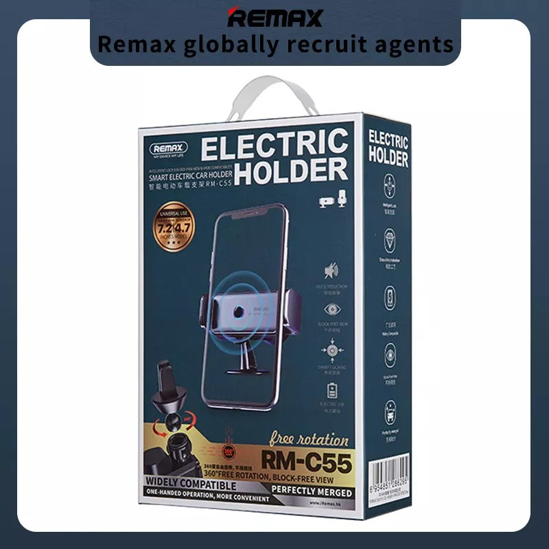Long endurance 360° rotation automatic lock Electric car vent Car Holder remax RM-C55